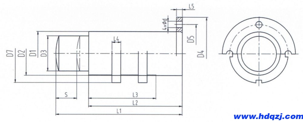 HZA-Ⅰ型弹性阻尼缓冲器外形尺寸图.jpg